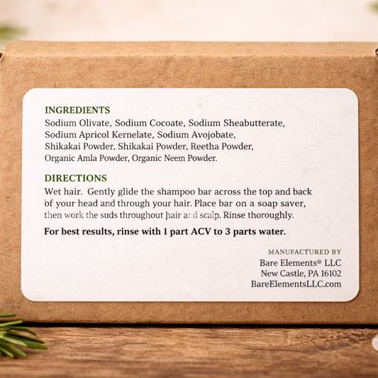 Ayurvedic Shampoo Bar: For Dry-Average Curly & Textured Hair Types