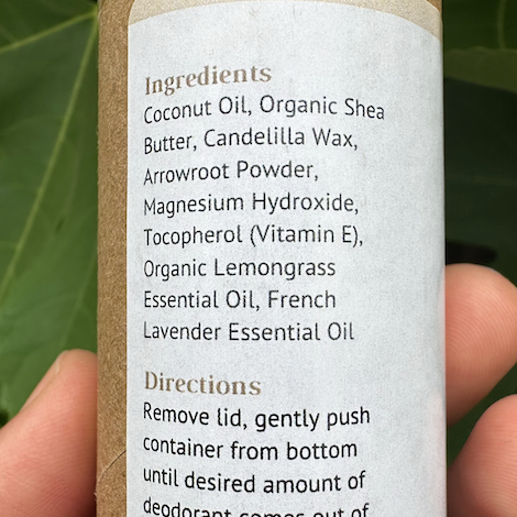 Deodorant | Vegan - Zero Waste: Lavender & Lemongrass