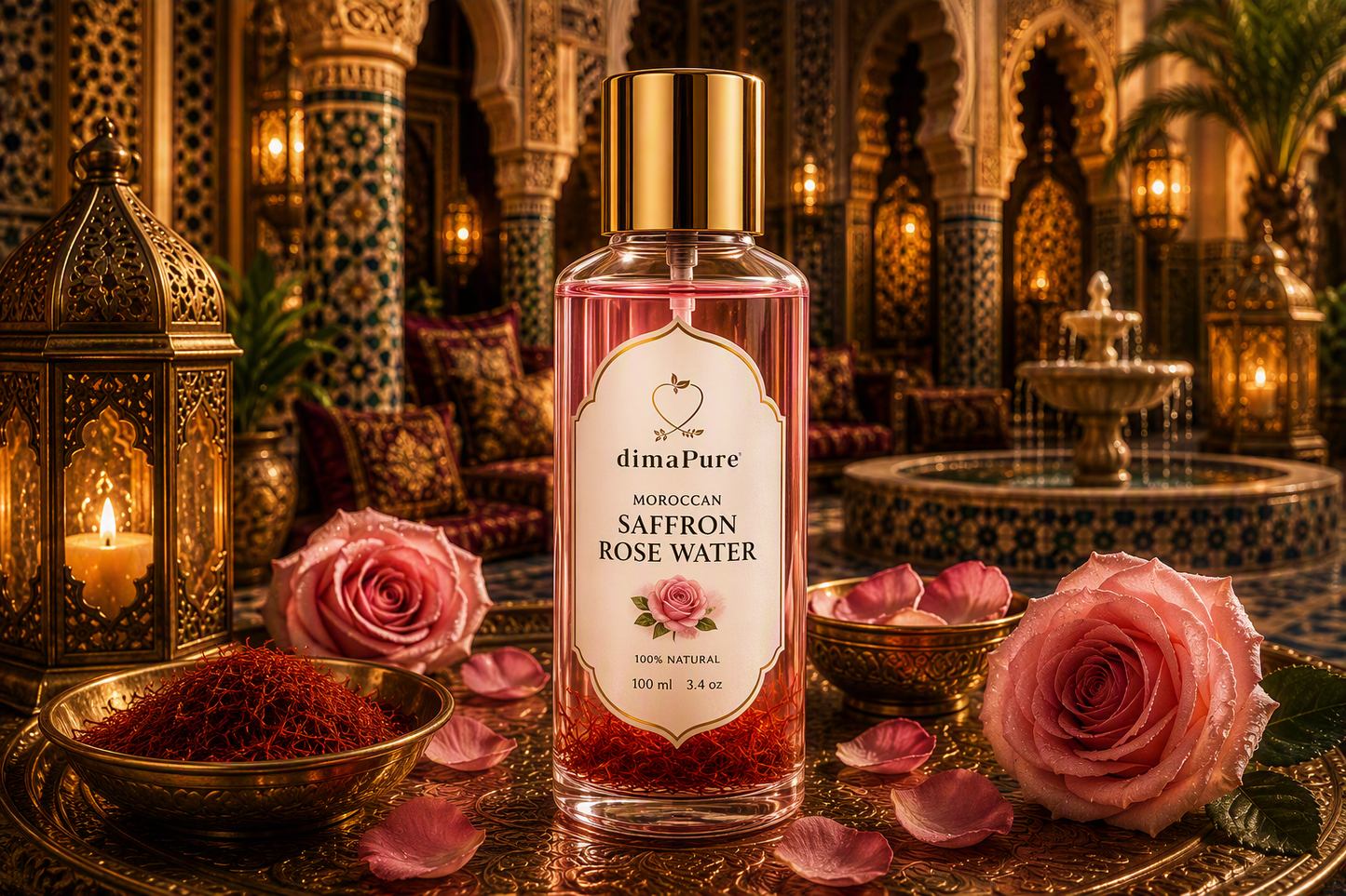 Saffron Rose Water