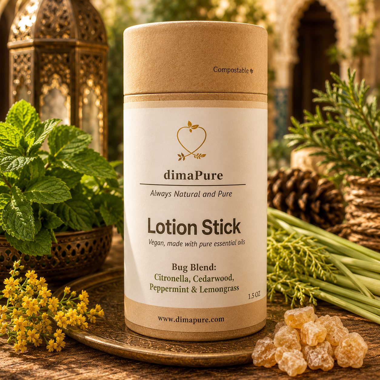 Lotion Stick | Bug Blend: Citronella, Cedarwood, Peppermint & Lemongrass