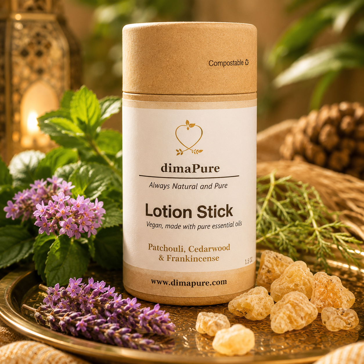 Lotion Stick |Patchouli, Cedarwood & Frankincense