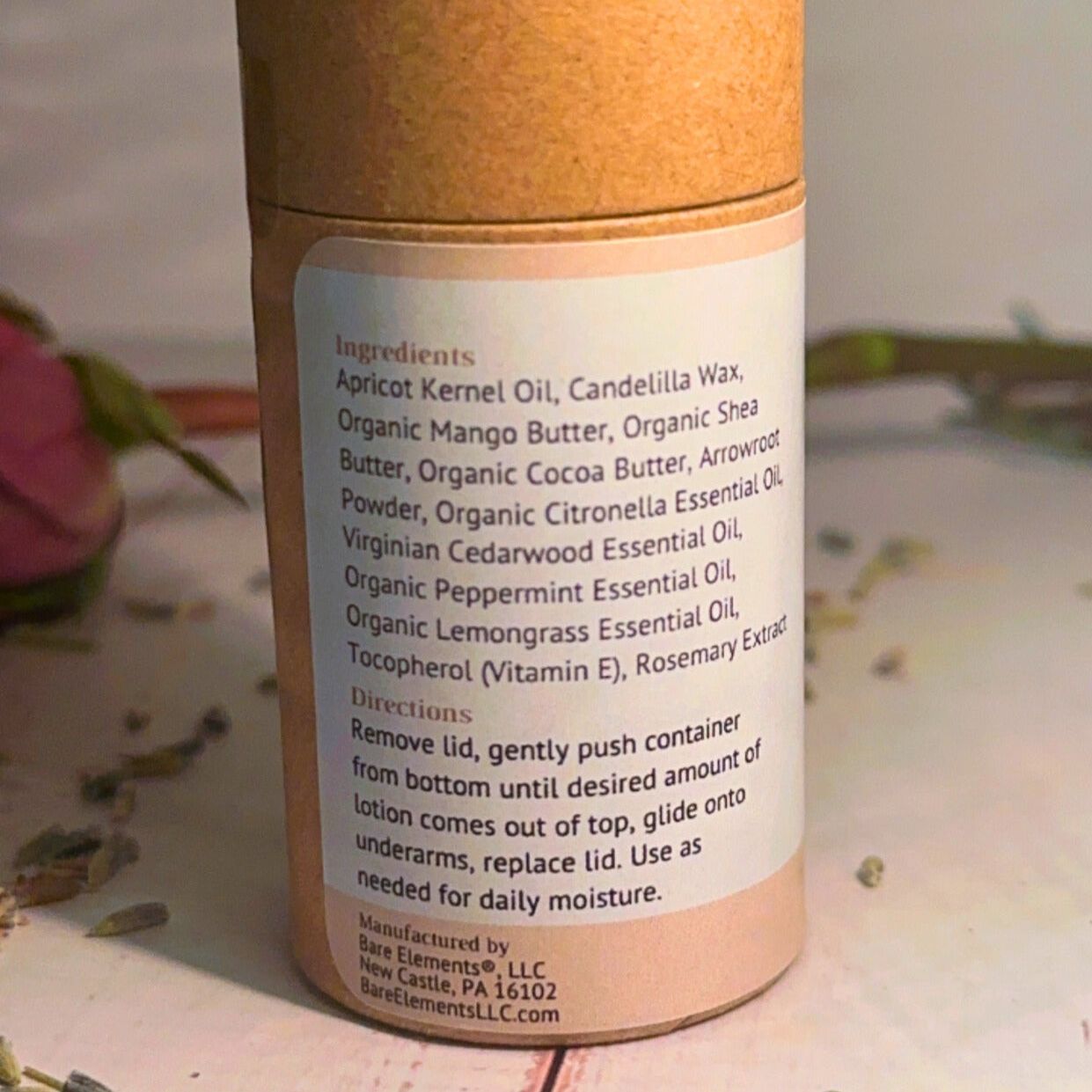 Lotion Stick | Bug Blend: Citronella, Cedarwood, Peppermint & Lemongrass