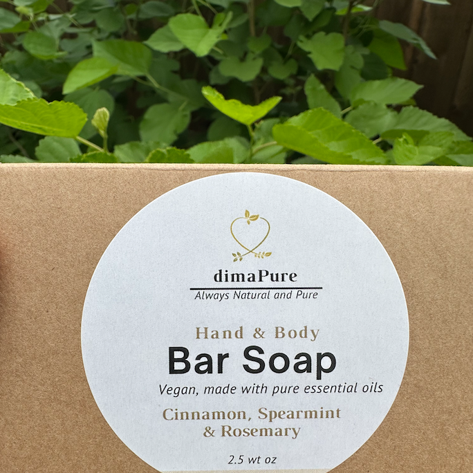 Olive Oil Bar Soap: Cinnamon, Spearmint & Rosemary
