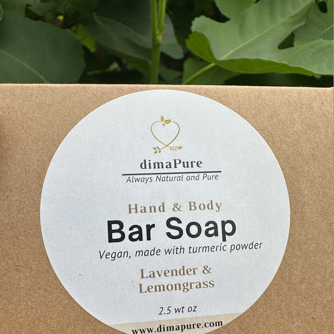 Olive Oil Bar Soap: Lavender, Turmeric & Lemongrass